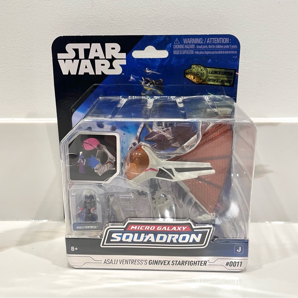 NEW Star Wars Micro Galaxy Squadron Asajj Ventress’s Ginivex Starfighter #0011